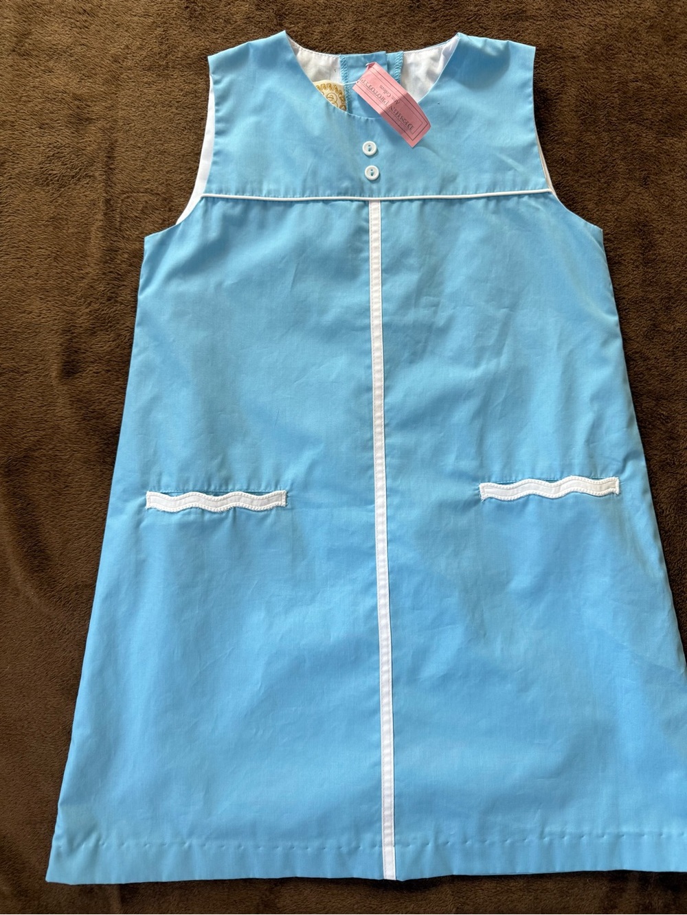Classic Light Blue Sleeveless girls Dress